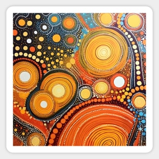 Explore the Cultural Depth: Australian Aboriginal Art and Unique Visual Traditions Sticker